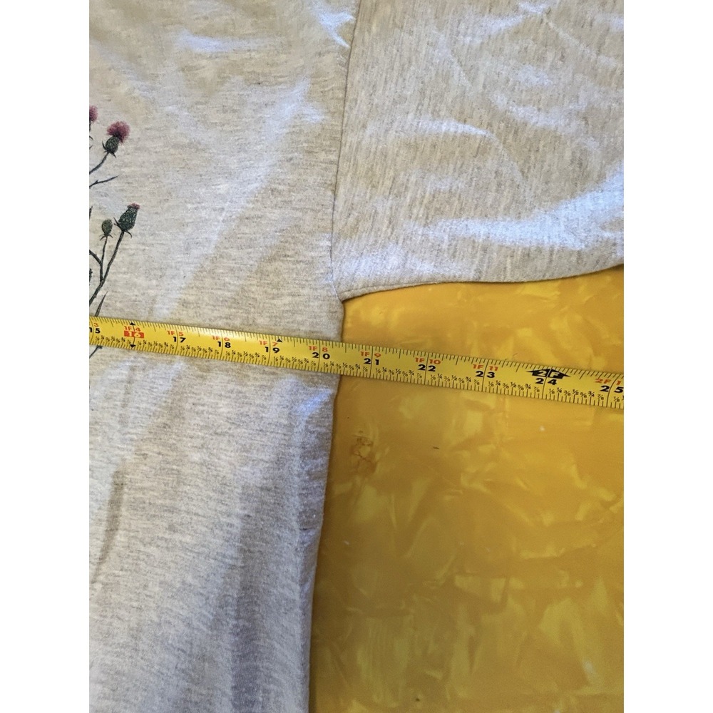 VTG Y2K Cat Birdhouse T Shirt L Grandma Cottagecore Chickadee Granny Nature - Picture 5 of 5